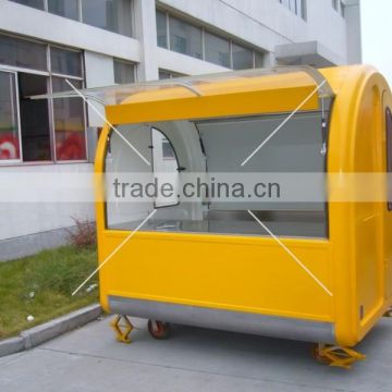 Durable hot selling fast food mobile kitchen cart- hot dog cart design for sale