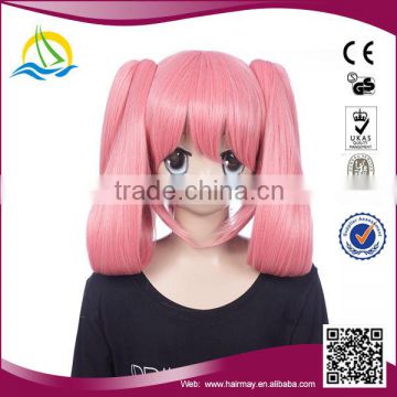 Good quality anime cosplay pink wig