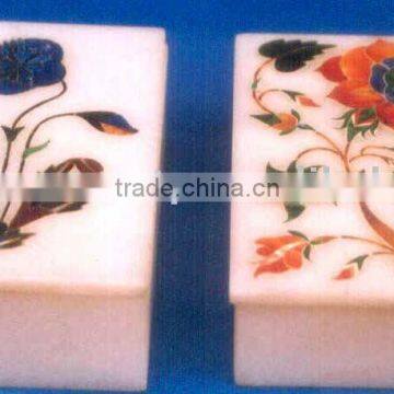 Beautiful Marble inlay Jewelry Boxes