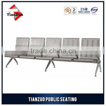 5 seater stainless steel modern waiting room chairs