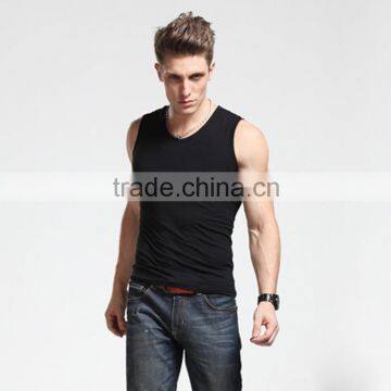 Top selling breathable 100% cotton mens gym tank top/stringer tank top