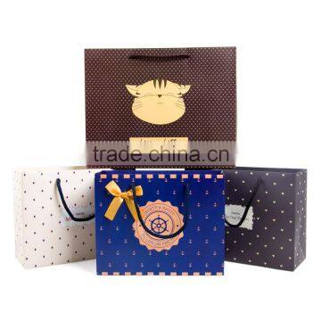 factory wholesale shopping gift custom OEM paper bag