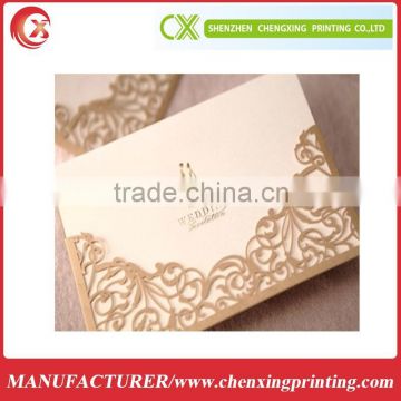 wedding invitation card fold floral