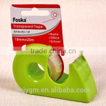 Popular Plastic Transparent Stationery Adhesive Tape With Dispenser.