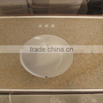 PROMOTION PRICE!Chinese Gloden Yellow G682 Vanity Top With Single Under Mount Sink In Stock