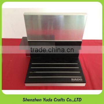 Wooden Mdf Holder Stands Acrylic Lipstick Stand Mdf Wood Cosmetic Display for Beauty Products photo-6