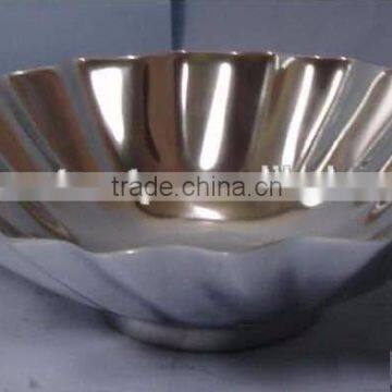 Home Table Decoration Aluminium Metal Fruit Candy Bowl Mirror Polish