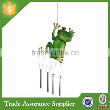 Cute and Colorful Cheap Metal Frog Wind Chimes