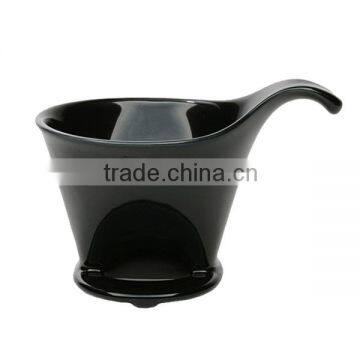 Custom Logo Black Porcelain Coffee Dipper