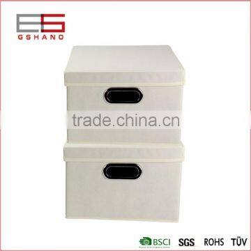 Household Factory Price Nonwoven Canvas Material Cloth Storage Box