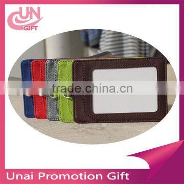 fashion popular five color leather id card holder customized