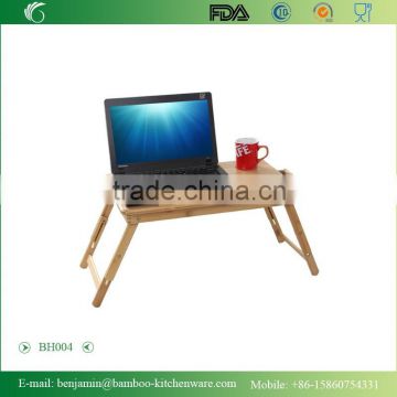 BH004/Hot Sale Exquisite Foldaway Durable Bamboo Notebook Desk