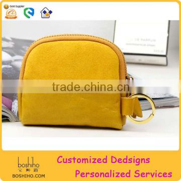 Colorful genuine leather coin purse wholesale