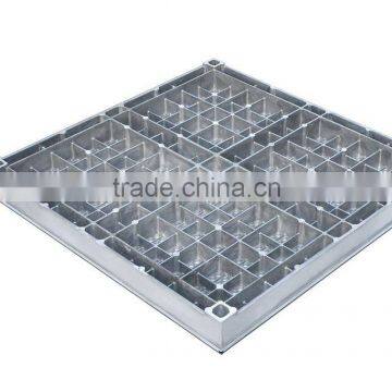 Aluminum perforated raised floor