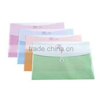Office Stationery PP A4 Colorful Envelope holder With Rope