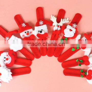 Promotional christmas slap bracelet, Novelty Christmas gifts Wrist Decorative bracelet, wristband, bangle