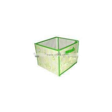 2012 newest style Eco-Friendly foldable Fabric plastic storage box