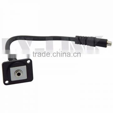 D Type Keystone 3.5mm stereo audio Female Connector with 20CM short length