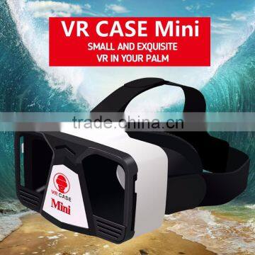 2016 Factory Price Support Smart Phone Mini VR Box 3D Video Glasses