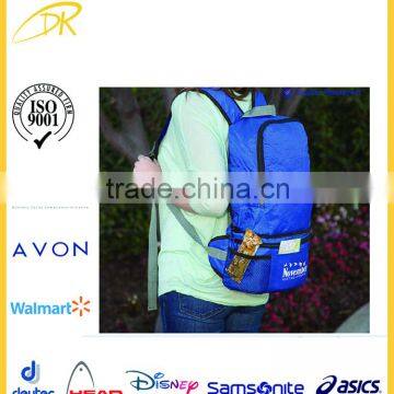 2016 BSCI Audit Factory Design Dual Purpose Foldable Backpack With Cooler Compartment