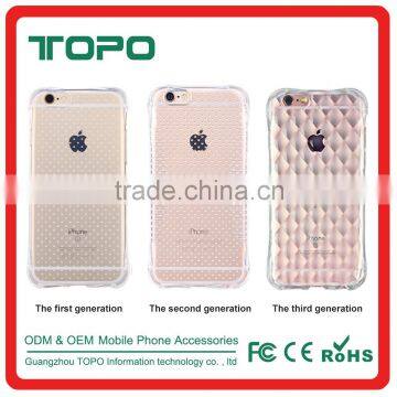 Protective cushioning material bags air cushion transparent TPU phone case cover for iphone 6 6plus