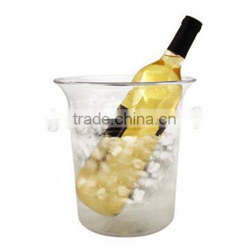 plastic tranparent wine tasting spittoons with handle and lid for promotion