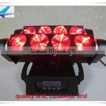 edison professional dj equipment 8pcs 10w 4in1 rgbw led spider beam