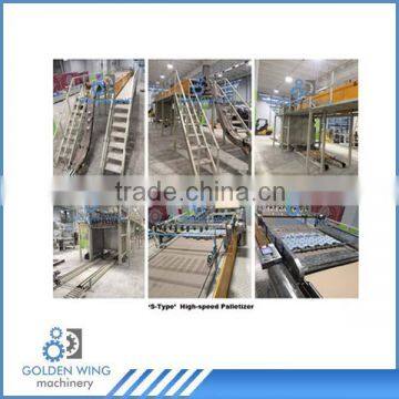 S-Type Automatic High Speed Stacking/Palletizer Machine For Empty Tin Can