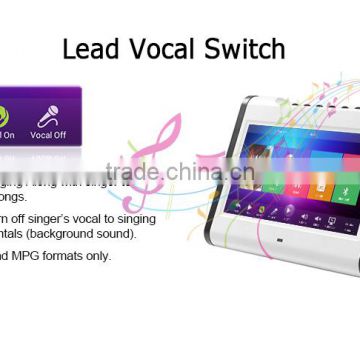 Oem portable karaoke player,10.1 inch hdd karaoke player with android tv box