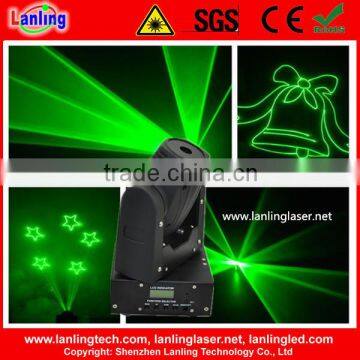 50mW 520nm Green Mini Moving-Head Animation Laser DMX