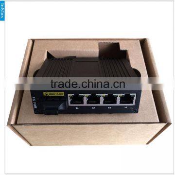 5 Port 1F+4T Industrial Fiber Optical Switch, Fiber Optic Media Converter I305A photo-4