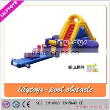 Inflatable water obstacle course, inflatable pool obstacle, water games