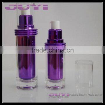 Full Set of Cream Jar and Bottle in Purple Color for Skin Care Products photo-4
