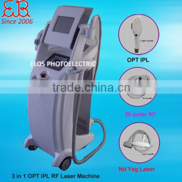 3 in 1 OPT IPL RF tattoo laser IPL hair removal machine