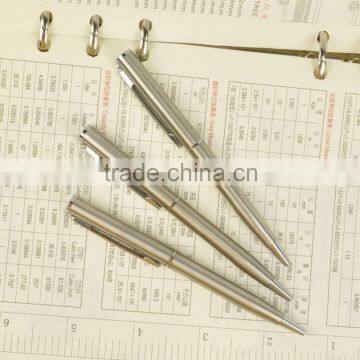 Steel slim short ball pen