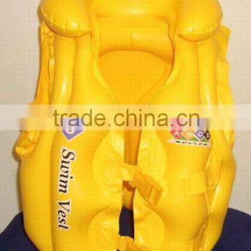 inflatable life vest/water save ring/ clothes/ pvc vest/nylon life vest