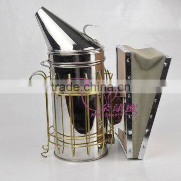 Directly sale beekeeping tools stainless steel corium bee smoker/ honey smoker