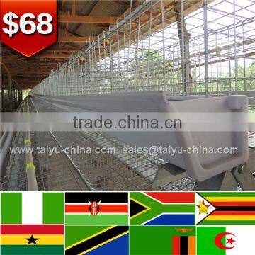 Trade assurance NO.1 A type frame quality galvanized 3 tier layer hen cage