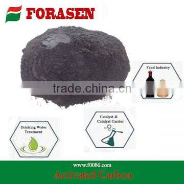 Wood powder activated charcoal