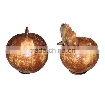 Set of 2 scrip coconut pots , 100% high quality from vietnam handicraft