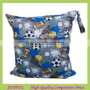 Solid Zippered Baby Wet and Dry Cloth Diaper Bag photo-4