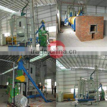 Fuel burning making complete wood pellet production line