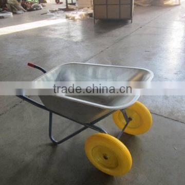 Heavy duty construction two wheel wheelbarrow