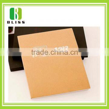 Recycle brown kraft paper cover blank notebook wholesale