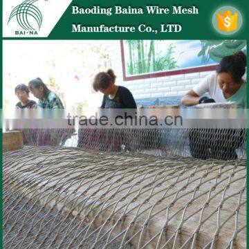 hand-woven stainless steel wire rope mesh