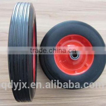 Heavy duty wheels and casters with super-elastic solid rubber tires/Rubber Casters