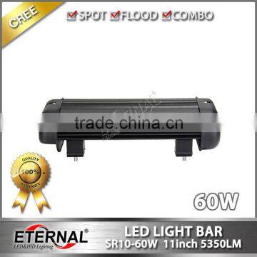 60W 11inch Farm Agriculture Vehicles Heavy Duty Truck Trailer Mining Crane Truck Driving Spot Working Flood Led Light Bar photo-3