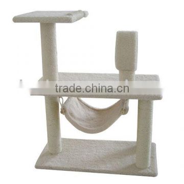 Cat Tree Post Scratcher Furniture Play House Pet Hammock