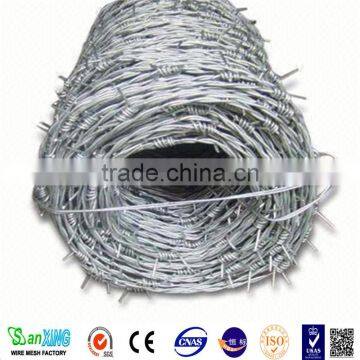 Hot-dipped /electro galvanized barbed wire for prison/school