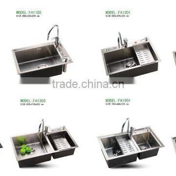 JZ-833 Manufacture of Integrated Supply Industrial Units Above Counter Stainless Steel Kitchen Sink photo-2